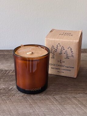 Free People 1809 Lodge Candle NIB Palo Santo & Patchouli